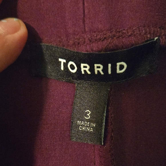 Torrid Purple Knee-Length Pencil Skirt for Work - Picture 4 of 6
